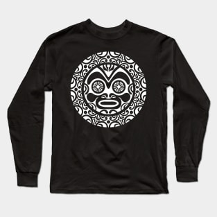 Polynesian Tiki face 1 Long Sleeve T-Shirt